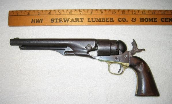 Pistol of John H. Fields, Navy Colt 9-10-1851 Patent