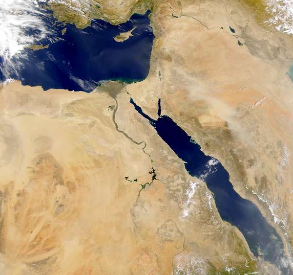 The River Nile and the Red Sea