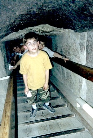 Inside the smallest of the Great Pyramids, Mycerinus