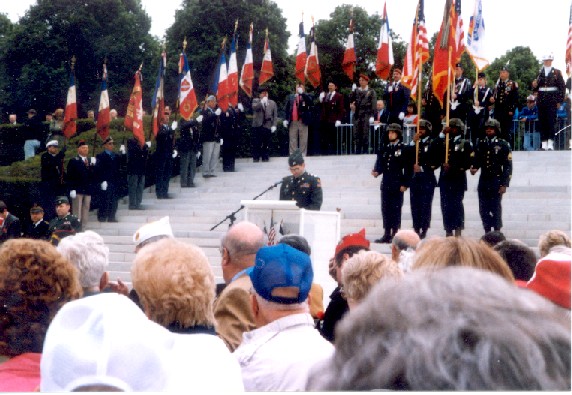 Participating in a Memorial Day Ceremony at the Lorraine American Cemetery, St. Avold, France