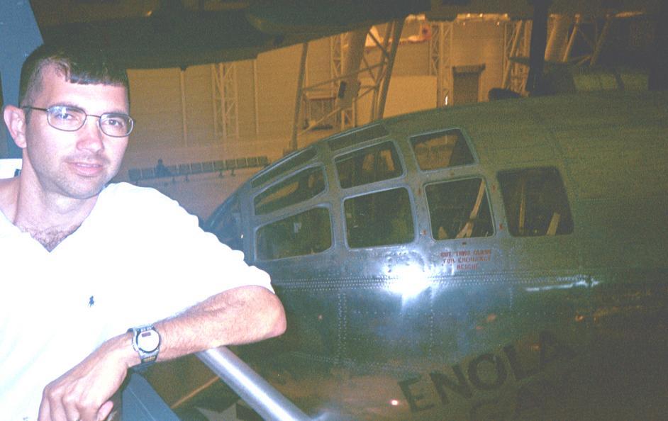 The Enola Gay (Dulles, VA), the B-29 Superfortress which dropped the atomic bomb on Hiroshima, 6 August 1945. Truman ran the numbers and determined that fewer would die from the atomic bomb than would die in a protracted war. Furthermore, Truman wanted to use the technology first, before it was used against the U.S.